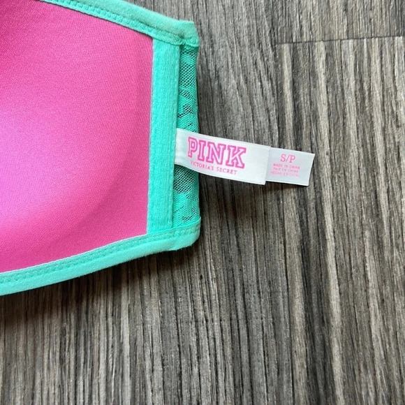 Victoria’s Secret Pink Strapless Bralette Teal Size Small - Picture 4 of 7